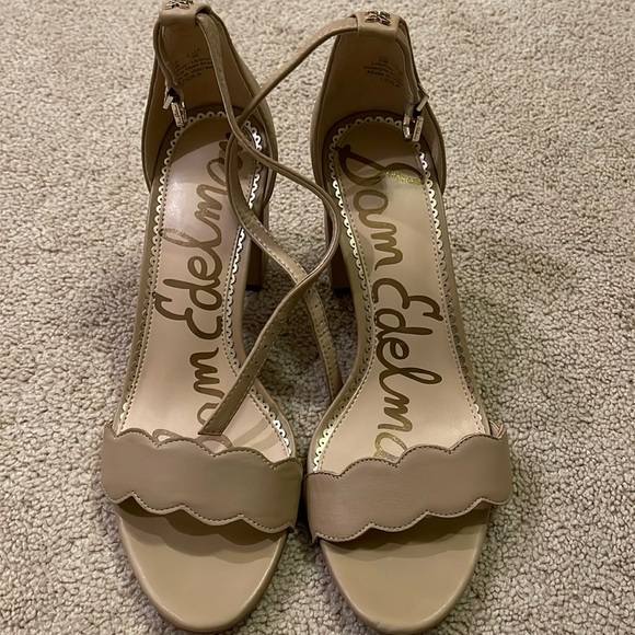 Sam Edelman Cream Heels Size 8 - Picture 1 of 4